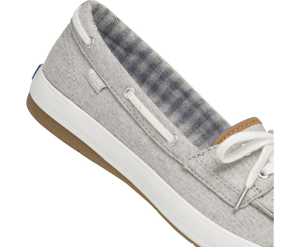 Slip On Γυναικεια - Keds Charter Chambray - Γκρι - CFIHN2578